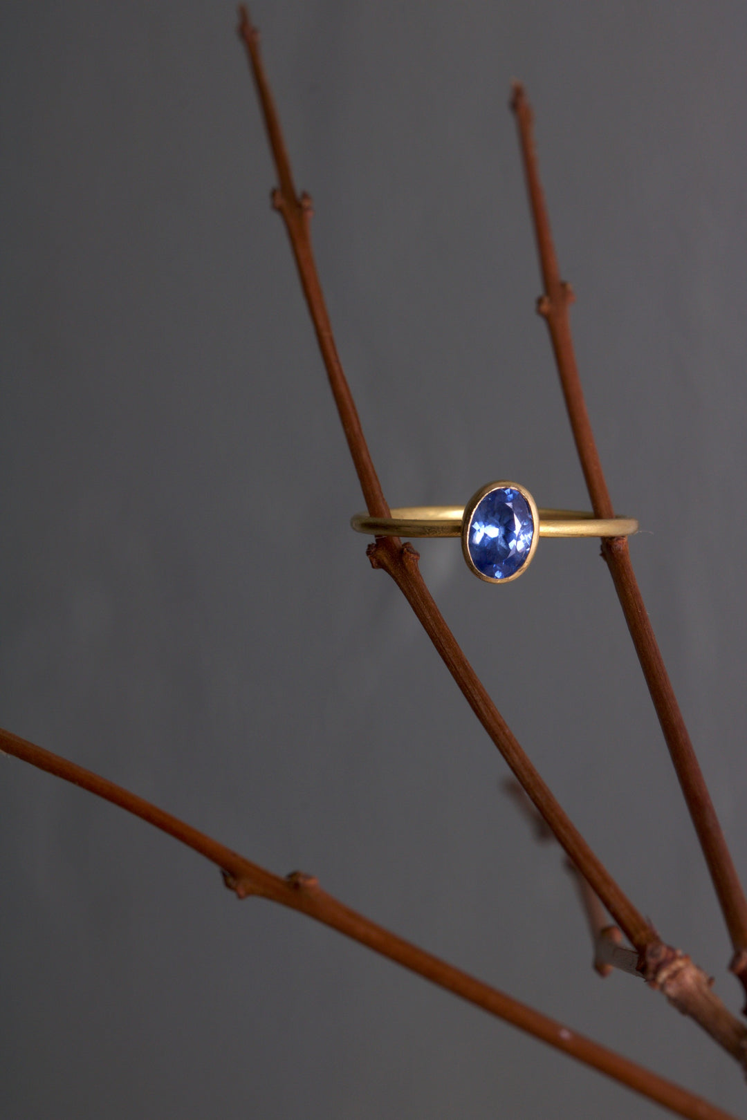 Sapphire Stacking Ring 05954 - Ormachea Jewelry