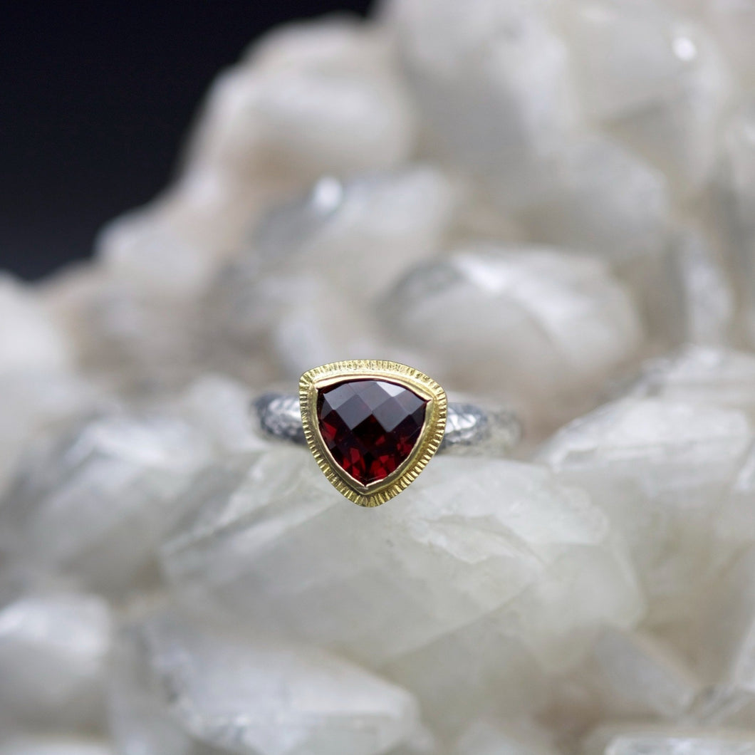 Garnet Ring 06620 - Ormachea Jewelry
