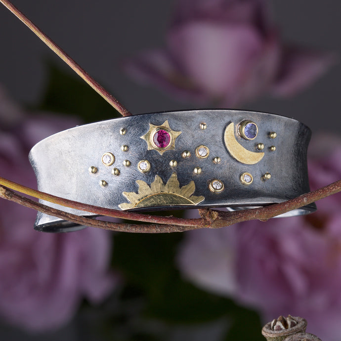 Sapphire Celestial Bracelet 05800 - Ormachea Jewelry