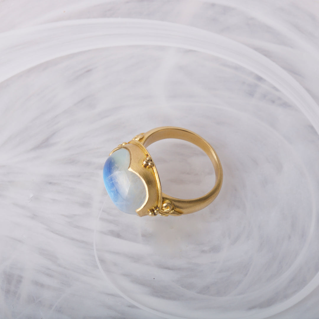 Moonstone Ring by Steve Battelle SB123 - Ormachea Jewelry