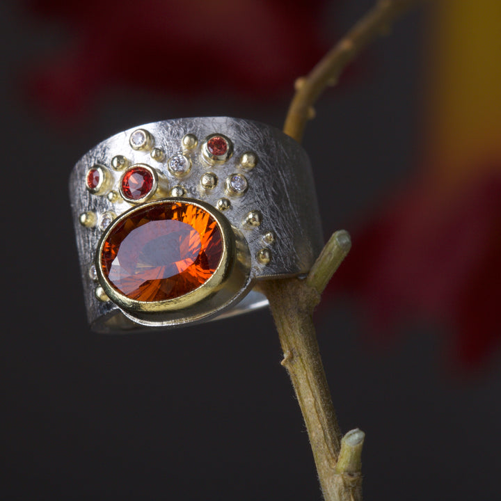 Madeira Citrine Ring 05876 - Ormachea Jewelry