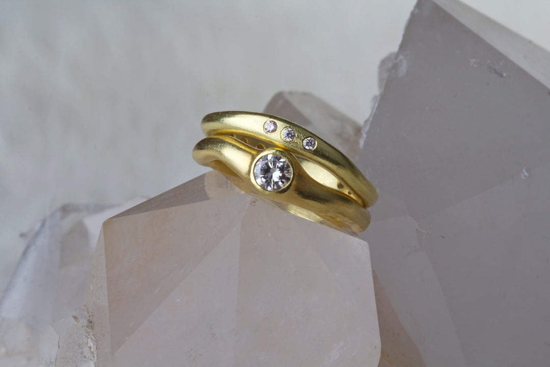 Gold Diamond Ring 0577 - Ormachea Jewelry