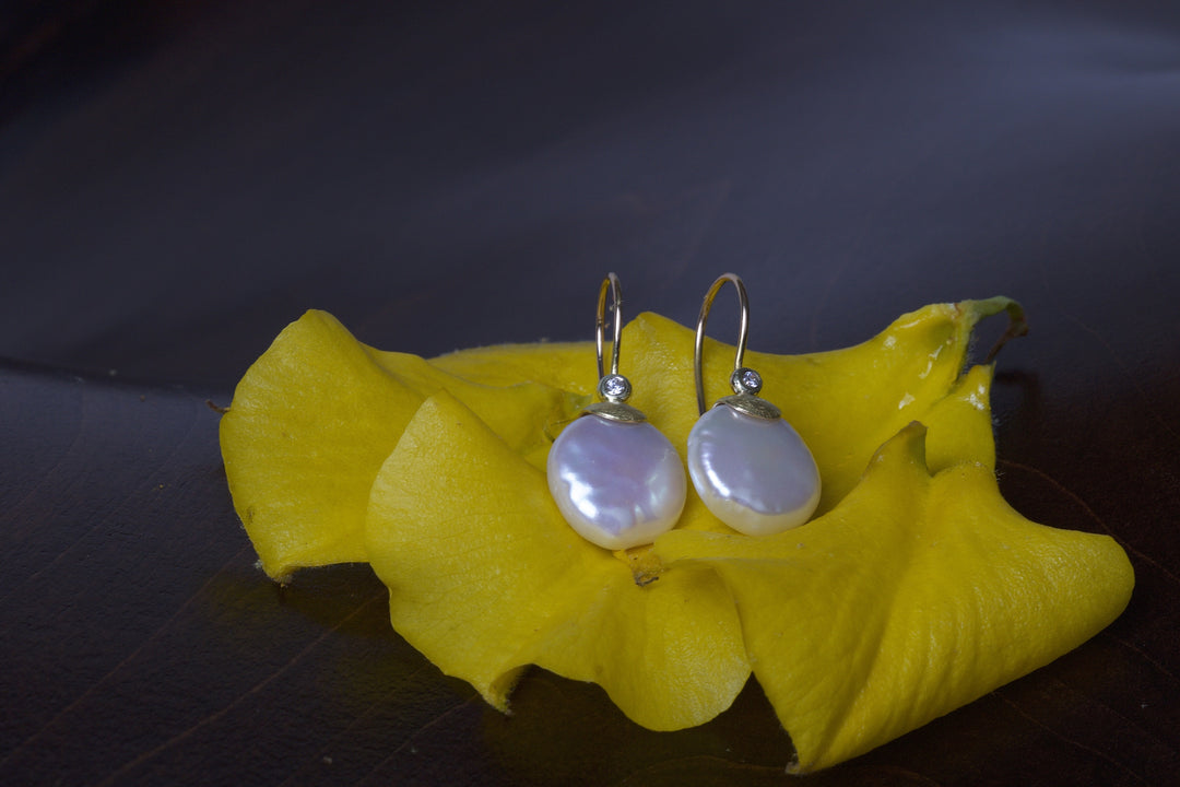 Pearl Earrings 04827 - Ormachea Jewelry