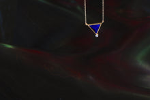 Load image into Gallery viewer, Pyramid Lapis Necklace 07086 - Ormachea Jewelry
