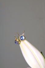 Load image into Gallery viewer, Moonstone and Diamond Earrings (08665) - Ormachea Jewelry
