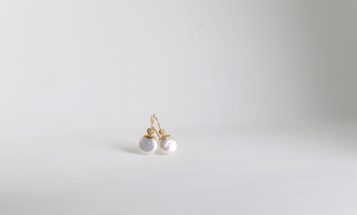 South Sea Pearl Earrings (07910) - Ormachea Jewelry