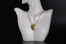 Load image into Gallery viewer, Emerald Heart Pendant (08033) - Ormachea Jewelry
