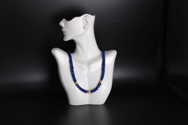 Lapis Lazuli Beaded Necklace - Ormachea Jewelry