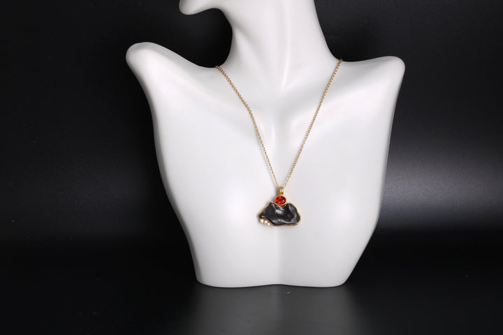 Meteorite Pendant (07942) - Ormachea Jewelry