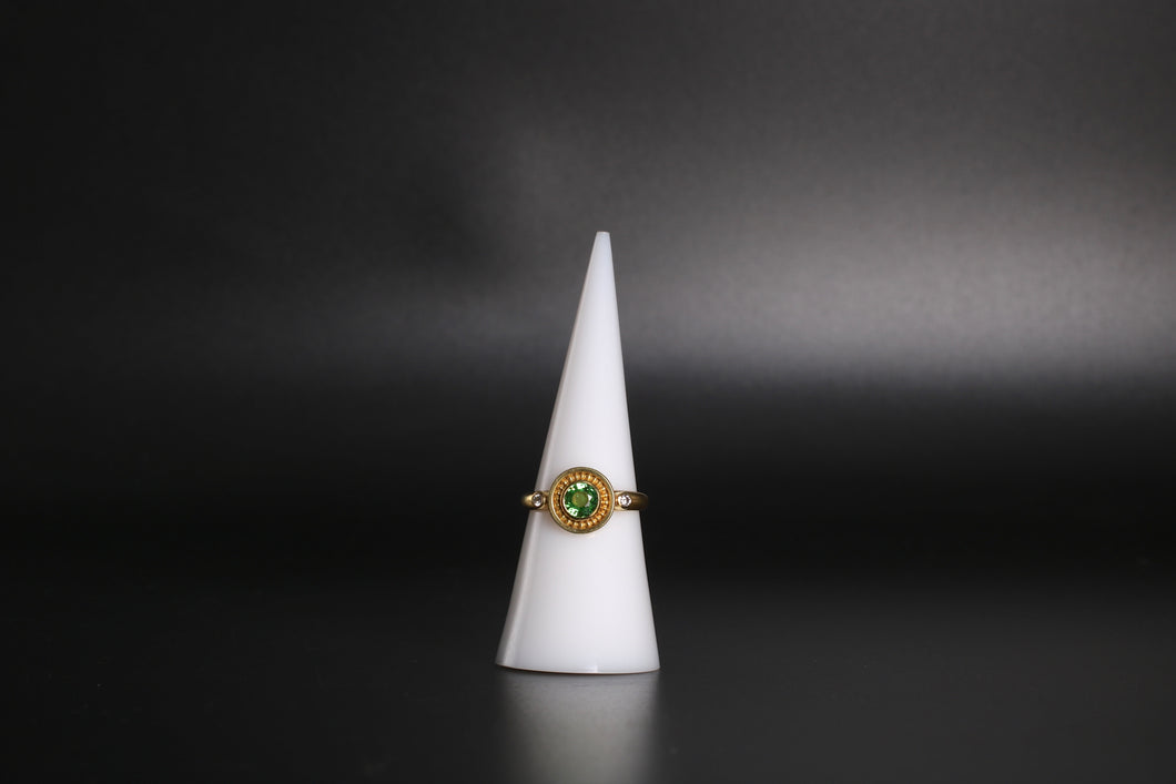 Tsavorite Ring (07926) - Ormachea Jewelry