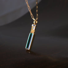 Load image into Gallery viewer, Tourmaline and Diamond Pendant 07192 - Ormachea Jewelry
