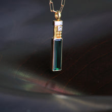 Load image into Gallery viewer, Tourmaline and Diamond Pendant 07192 - Ormachea Jewelry

