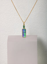 Load image into Gallery viewer, Opal and Tsavorite Pendant (08809) - Ormachea Jewelry
