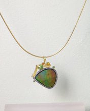 Load image into Gallery viewer, Ammolite Pendant (08813) - Ormachea Jewelry
