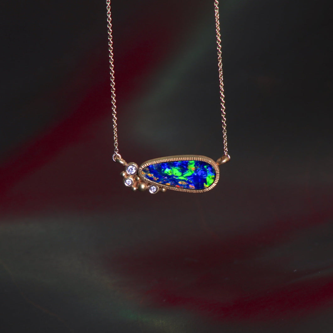 Opal Necklace 07210 - Ormachea Jewelry