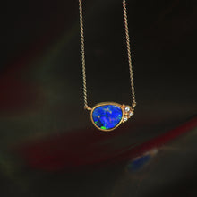 Load image into Gallery viewer, Opal and Diamond Necklace 07209 - Ormachea Jewelry

