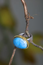 Load image into Gallery viewer, Turquoise Cocktail Ring (08357) - Ormachea Jewelry
