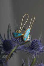 Load image into Gallery viewer, Asymmetrical Turquoise Earrings (08360) - Ormachea Jewelry
