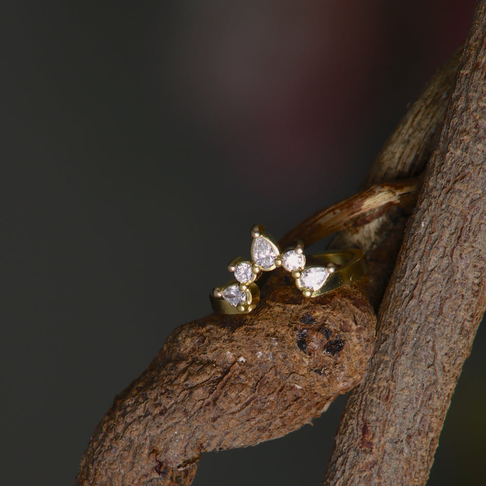 Diamond Crown Ring (08389) - Ormachea Jewelry