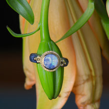 Load image into Gallery viewer, Moonstone Moon Face Ring 07514 - Ormachea Jewelry
