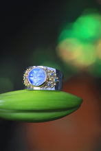 Load image into Gallery viewer, Moonstone Moon Face Ring 07515 - Ormachea Jewelry
