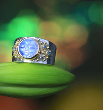 Load image into Gallery viewer, Moonstone Moon Face Ring 07515 - Ormachea Jewelry
