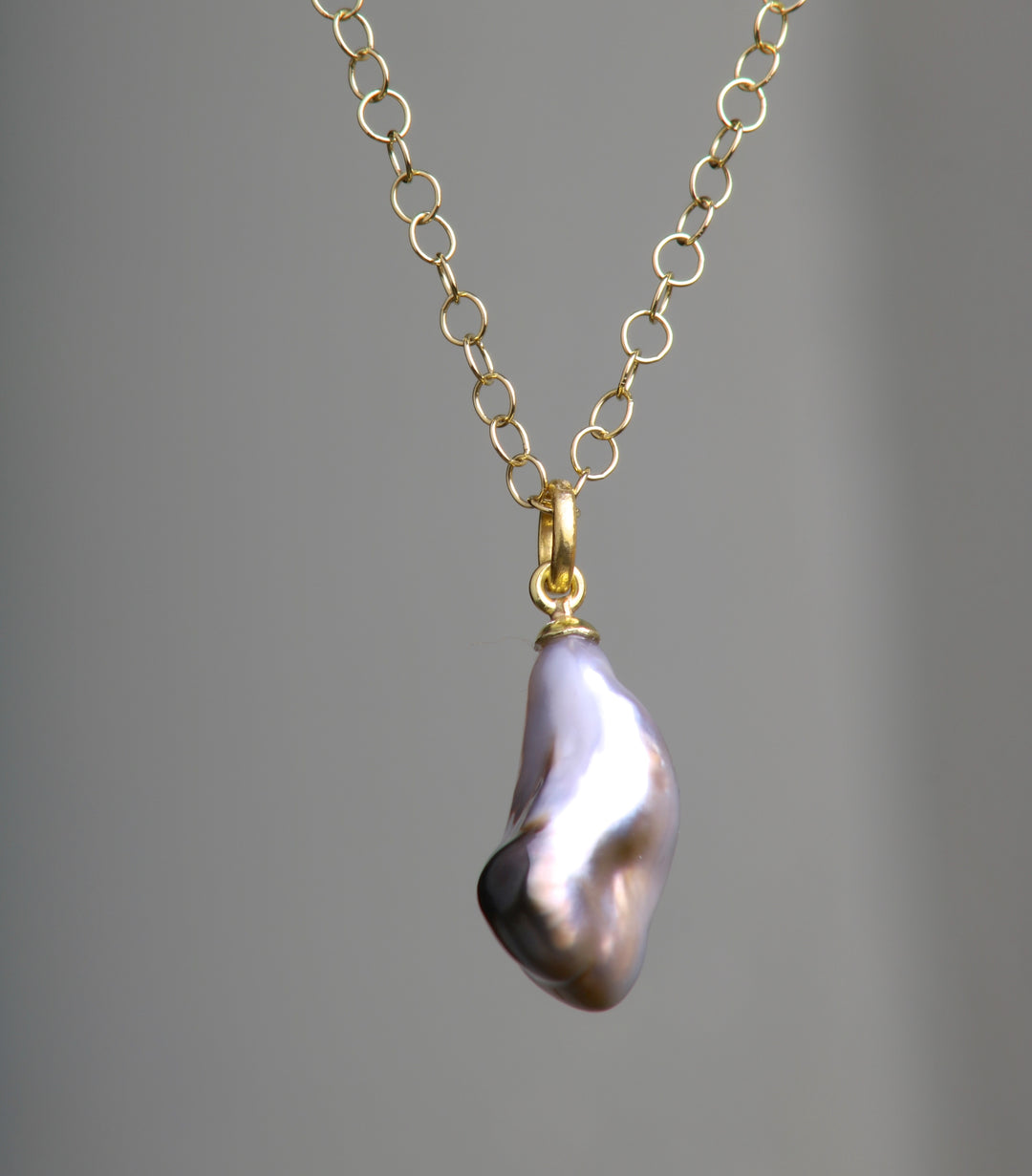 Baroque Pearl Pendant (08475) - Ormachea Jewelry
