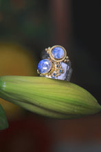 Load image into Gallery viewer, Moonstone Moon Face Ring 07515 - Ormachea Jewelry
