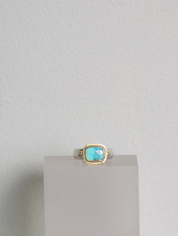 Bezel Set Turquoise Ring (08887)