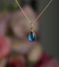 Load image into Gallery viewer, Blue Topaz Drop Pendant (08496) - Ormachea Jewelry
