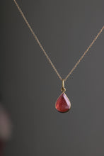 Load image into Gallery viewer, Ruby Drop Pendant (08499) - Ormachea Jewelry
