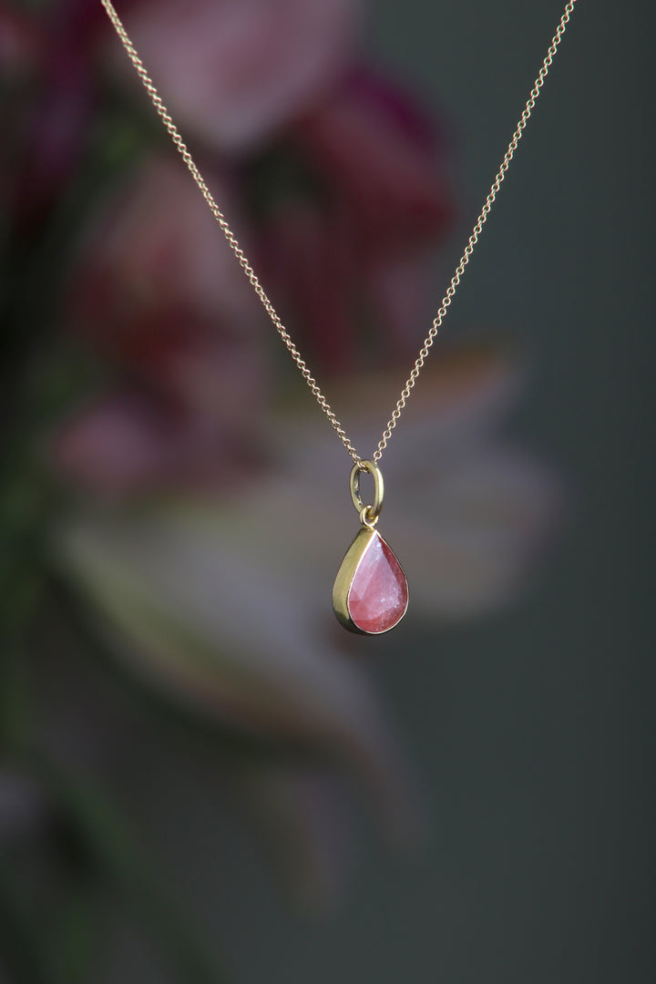 Ruby Drop Pendant (08499) - Ormachea Jewelry