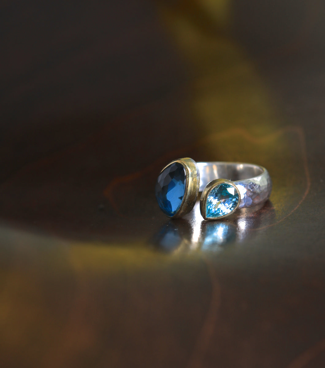 London Blue Topaz Ring 06917 - Ormachea Jewelry