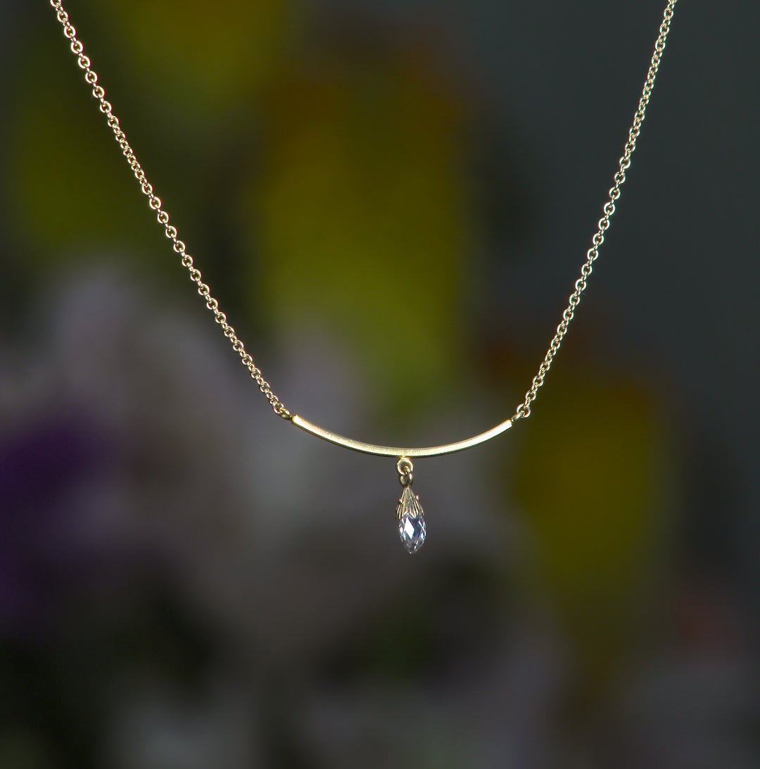 Briolette Diamond Necklace (08935)