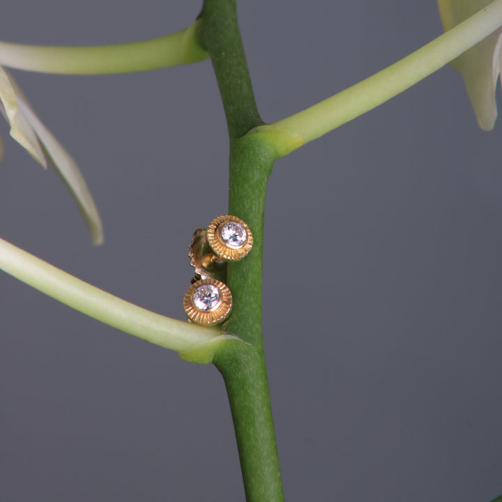 Diamond Stud Earrings (Smaller) 07695 - Ormachea Jewelry