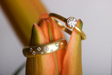 Load image into Gallery viewer, Rounded Wedding Band with Diamonds 07090 - Ormachea Jewelry
