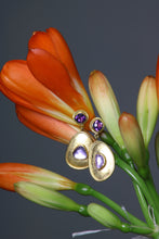 Load image into Gallery viewer, Amethyst and Sapphire Earrings (09086)
