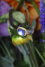 Load image into Gallery viewer, Cushion Cut Moonstone Ring (08537) - Ormachea Jewelry
