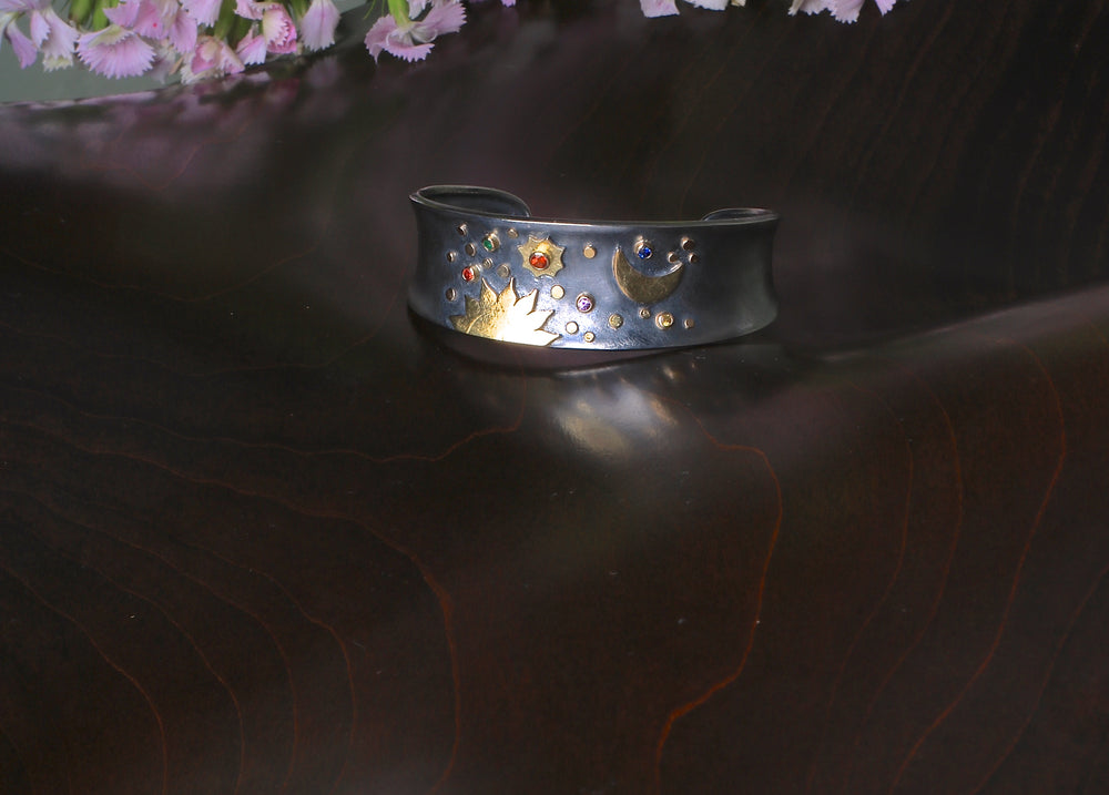 Sapphire Celestial Bracelet 06931 - Ormachea Jewelry