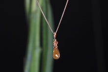 Load image into Gallery viewer, Rose Cut Cognac Diamond Drop Pendant 07775 - Ormachea Jewelry
