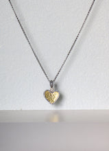 Load image into Gallery viewer, Mixed Metal and Diamond Heart Pendant (09094)
