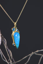 Load image into Gallery viewer, Peruvian Opal Reverse Drop Pendant 07805 - Ormachea Jewelry
