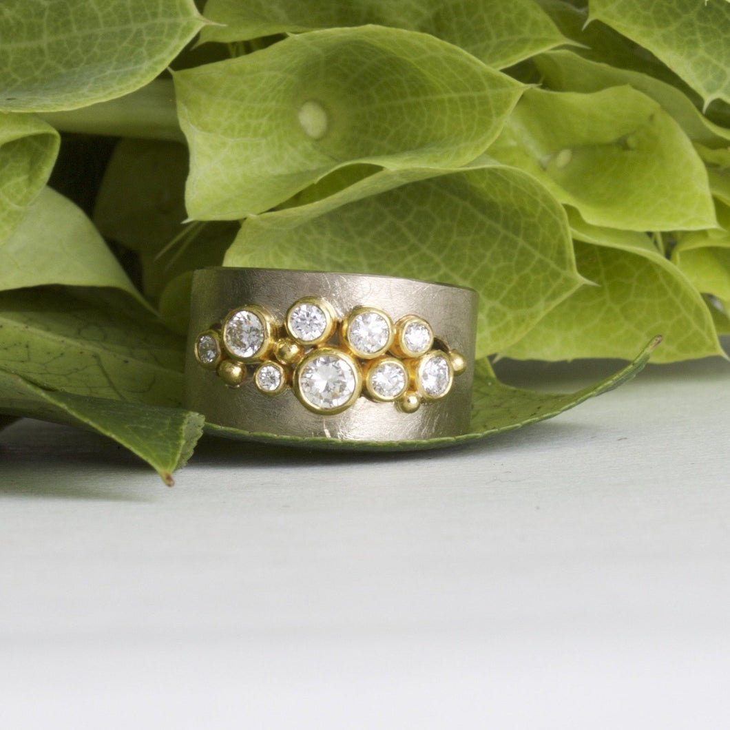 Floating Diamond Ring 07236 - Ormachea Jewelry