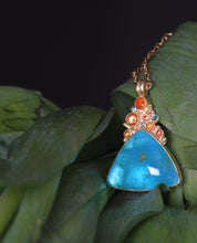 Load image into Gallery viewer, Peruvian Opal Statement Pendant 07887 - Ormachea Jewelry
