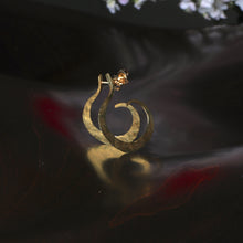 Load image into Gallery viewer, Gold Hammered Earrings 07061 - Ormachea Jewelry
