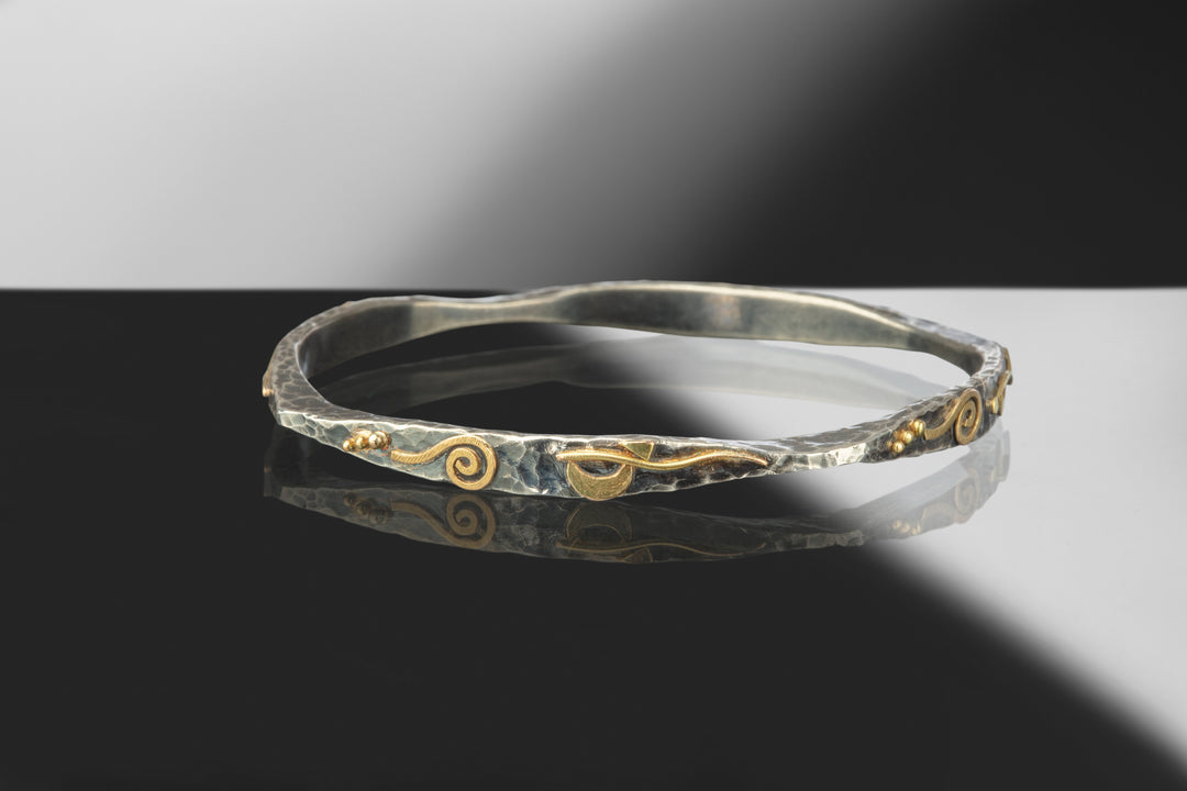 Mixed Metal Bracelet (07924) - Ormachea Jewelry