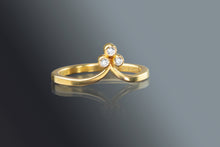 Load image into Gallery viewer, 3 Diamond Engagement Ring TCW 0.06 (08169) - Ormachea Jewelry
