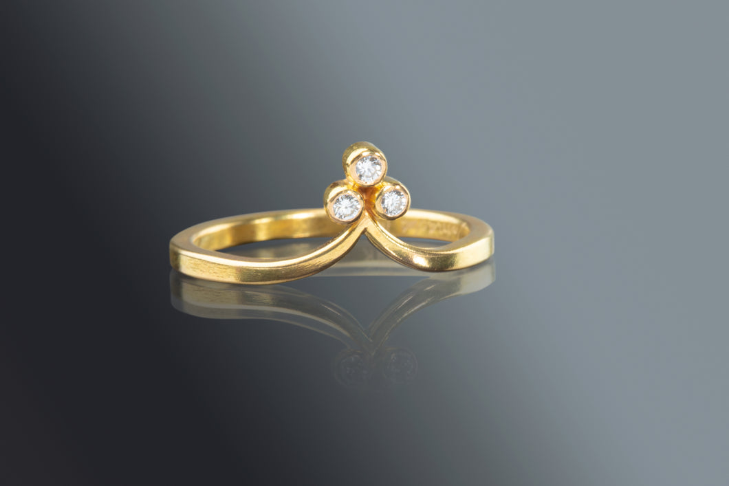 3 Diamond Engagement Ring TCW 0.06 (08169) - Ormachea Jewelry