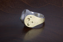 Load image into Gallery viewer, Blue Opal Ring 05842 - Ormachea Jewelry
