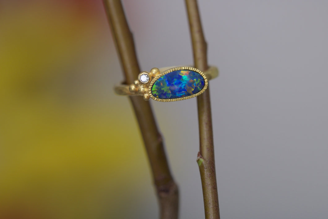 Opal Ring 06182 - Ormachea Jewelry